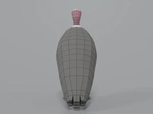 low poly cartoon vulture 3D Model
