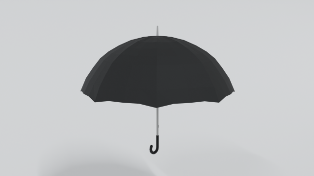 low poly cartoon umbrella Model 3D .c4d .max .obj .3ds .fbx .stl .blend 