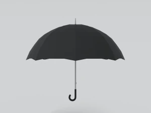 low poly cartoon umbrella 3D Model