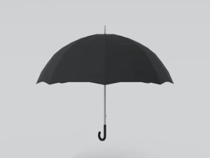 low poly cartoon umbrella 3D Model