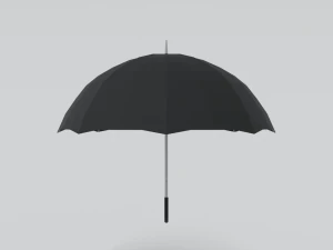 low poly cartoon umbrella 3D Model