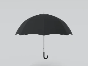 low poly cartoon umbrella 3D Model