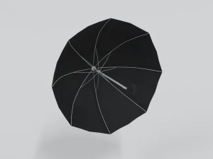 low poly cartoon umbrella 3D Model