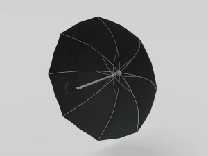 low poly cartoon umbrella 3D Model
