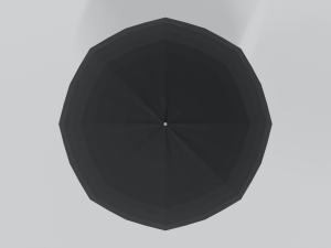 low poly cartoon umbrella Model 3D