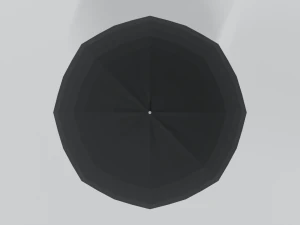 low poly cartoon umbrella 3D Model