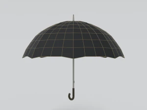 low poly cartoon umbrella 3D Model