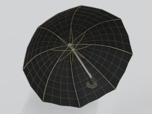 low poly cartoon umbrella 3D Model