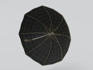 low poly cartoon umbrella 3D Model