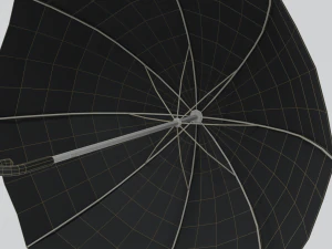 low poly cartoon umbrella 3D Model