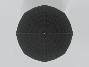 low poly cartoon umbrella 3D Model