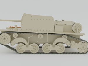 cartoon semovente l40 da 47-32 tank Modelo 3D