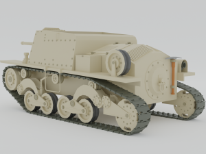 cartoon semovente l40 da 47-32 tank Modelo 3D