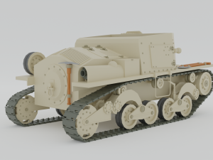 cartoon semovente l40 da 47-32 tank Modelo 3D