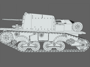 cartoon semovente l40 da 47-32 tank Modelo 3D