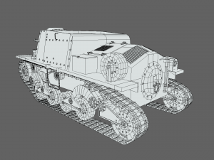 cartoon semovente l40 da 47-32 tank Modelo 3D