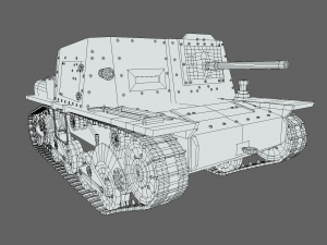cartoon semovente l40 da 47-32 tank Modelo 3D