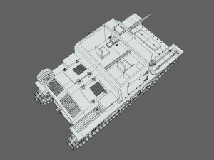 cartoon semovente l40 da 47-32 tank Modelo 3D