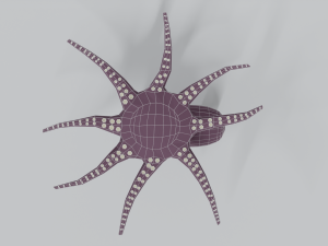 low poly cartoon octopus Modelo 3D