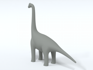 cartoon brachiosaurus dinosaur 3D 모델