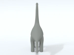 cartoon brachiosaurus dinosaur 3D Model