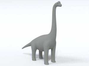 cartoon brachiosaurus dinosaur 3D 모델