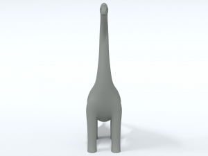 cartoon brachiosaurus dinosaur 3D 모델