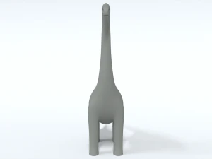 cartoon brachiosaurus dinosaur 3D Model