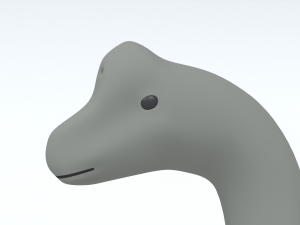 cartoon brachiosaurus dinosaur 3D 모델
