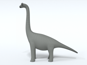 cartoon brachiosaurus dinosaur 3D 모델