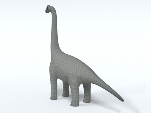 cartoon brachiosaurus dinosaur 3D 모델