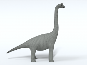 cartoon brachiosaurus dinosaur 3D 모델