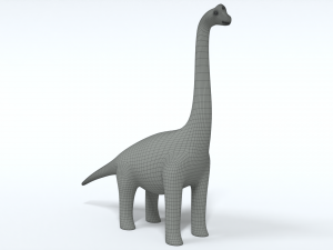 cartoon brachiosaurus dinosaur 3D 모델