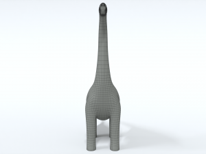 cartoon brachiosaurus dinosaur 3D 모델