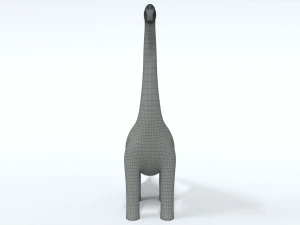 cartoon brachiosaurus dinosaur 3D Model