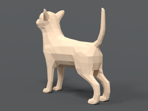 low poly cartoon chihuahua dog 3D मॉडल