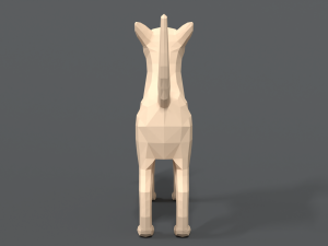 low poly cartoon chihuahua dog 3D मॉडल
