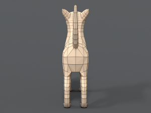 low poly cartoon chihuahua dog 3D मॉडल