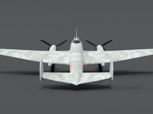 low poly cartoon petlyakov pe-2 wwii airplane 3Dモデル