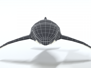 low poly cartoon humpback whale 3D-Modell