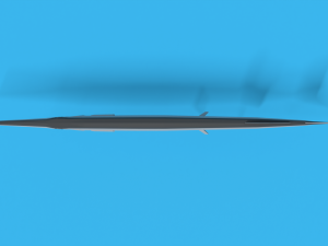 low poly cartoon garfish 3D Model