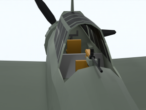 low poly cartoon arado ar 196 Modèle 3D