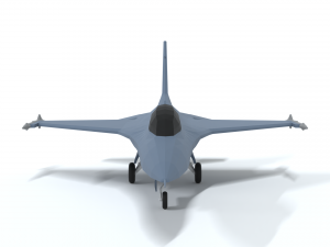 low poly cartoon f-16c fighting falcon 3D 모델