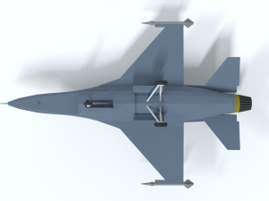 low poly cartoon f-16c fighting falcon 3D 모델