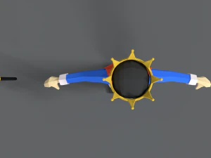 low poly cartoon king 3D Model
