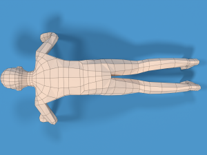 low poly kid push up 3D मॉडल
