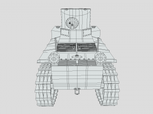 cartoon t1e1 cunningham light tank Modelo 3D