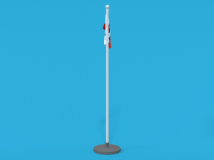 low poly seamless animated canada flag 3D मॉडल
