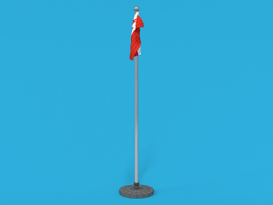 low poly seamless animated canada flag 3D मॉडल