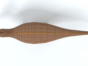 low poly cartoon edmontosaurus dinosaur 3Dモデル